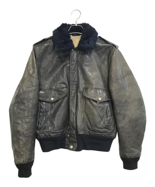 Schott（ショット）Schott (ショット) レザーフライトジャケット オリーブ サイズ:40の古着・服飾アイテム