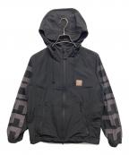 The Duffer of ST.Georgeザ ダファーオブセントジョージ）の古着「SLEEVE LOGO SPLASH JK　スリーブロゴスプラッシュジャケット　マウンテンパーカー」｜ブラック