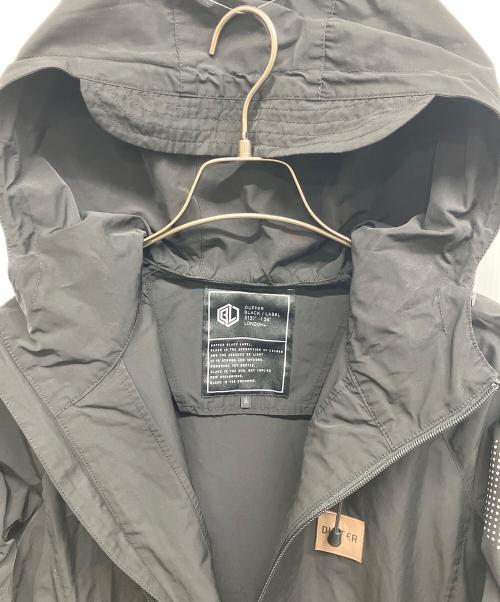 The Duffer of ST.George（ザ ダファーオブセントジョージ）The Duffer of ST.George (ザ ダファーオブセントジョージ) SLEEVE LOGO SPLASH JK　スリーブロゴスプラッシュジャケット　マウンテンパーカー ブラック サイズ:Sの古着・服飾アイテム