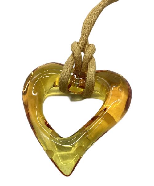 Baccarat（バカラ）Baccarat (バカラ) オープンハートペンダント イエローの古着・服飾アイテム