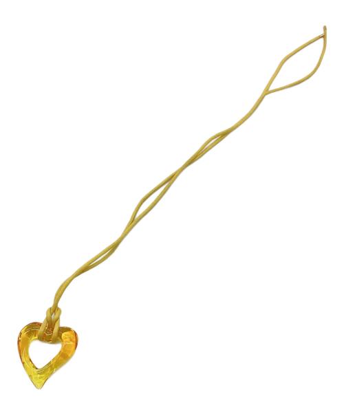 Baccarat（バカラ）Baccarat (バカラ) オープンハートペンダント イエローの古着・服飾アイテム