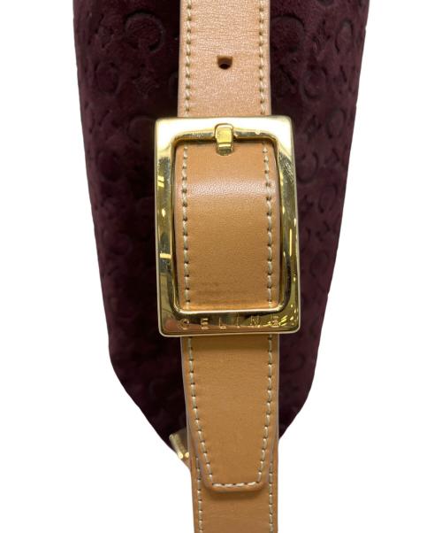 CELINE（セリーヌ）CELINE (セリーヌ) ワンショルダーバッグ マカダム ボルドーの古着・服飾アイテム