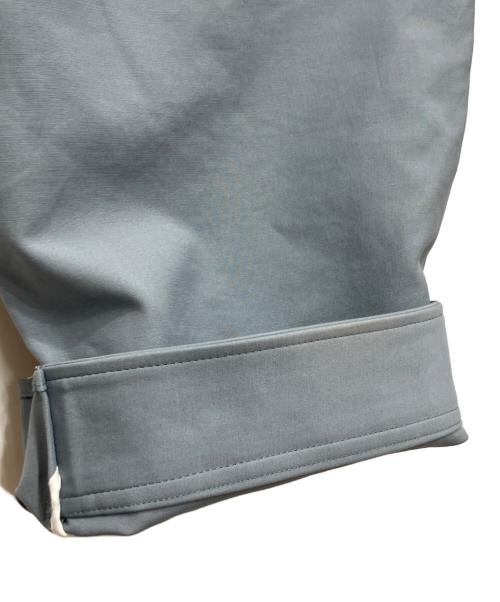 DRAWER（ドゥロワー）DRAWER (ドゥロワー) コットンヘムドットボタンパンツ ブルー サイズ:38の古着・服飾アイテム