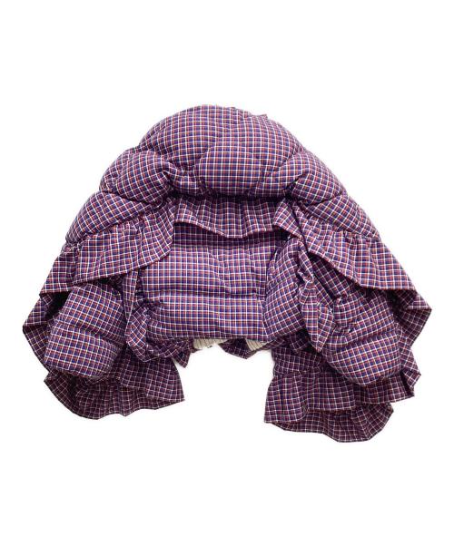 LAURENCE&CHICO（ローレンスアンドチコ）LAURENCE&CHICO (ローレンスアンドチコ) ダウンケープ付ジャケット ブルー サイズ:XSの古着・服飾アイテム