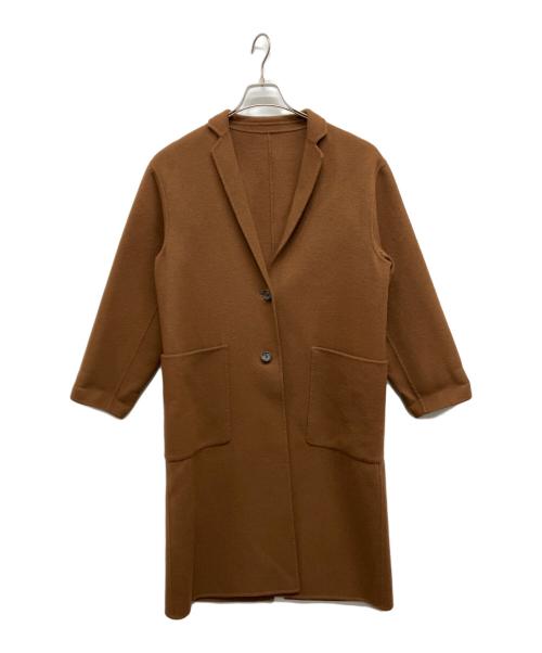 Demi-Luxe Beams（デミルクス ビームス）Demi-Luxe Beams (デミルクス ビームス) カシミヤ混 リバーコート ブラウン サイズ:36の古着・服飾アイテム