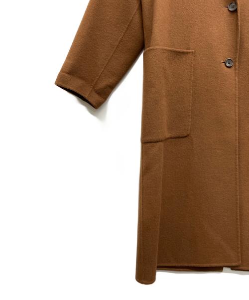 Demi-Luxe Beams（デミルクス ビームス）Demi-Luxe Beams (デミルクス ビームス) カシミヤ混 リバーコート ブラウン サイズ:36の古着・服飾アイテム