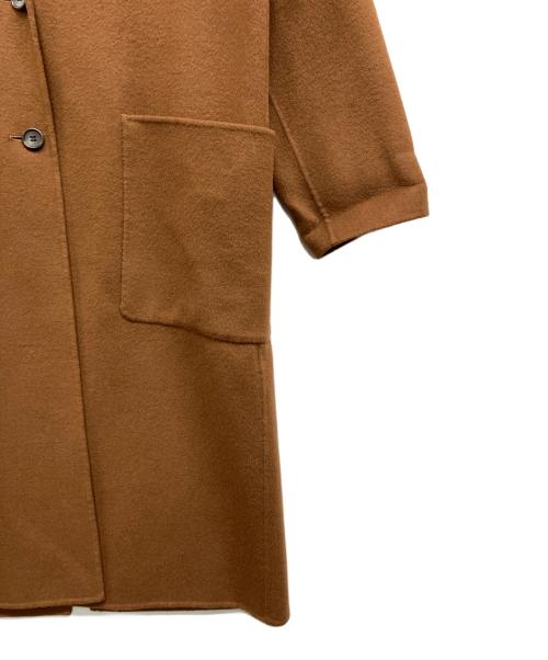 Demi-Luxe Beams（デミルクス ビームス）Demi-Luxe Beams (デミルクス ビームス) カシミヤ混 リバーコート ブラウン サイズ:36の古着・服飾アイテム