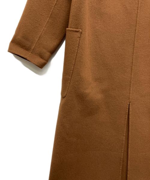 Demi-Luxe Beams（デミルクス ビームス）Demi-Luxe Beams (デミルクス ビームス) カシミヤ混 リバーコート ブラウン サイズ:36の古着・服飾アイテム