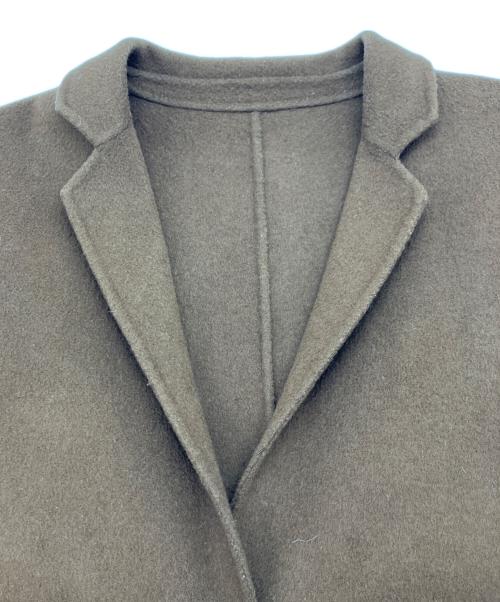 Demi-Luxe Beams（デミルクス ビームス）Demi-Luxe Beams (デミルクス ビームス) カシミヤ混 リバーコート ブラウン サイズ:36の古着・服飾アイテム