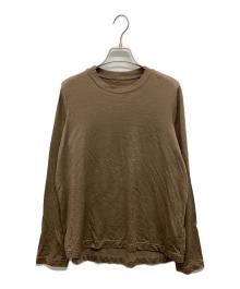 MUSE de Deuxieme Classe（ミューズ ドゥーズィエム クラス）の古着「Primewool jersey Tシャツ」｜ブラウン