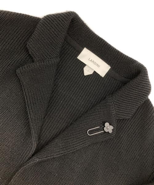 LARDINI（ラルディーニ）LARDINI (ラルディーニ) 2Bシングルニットジャケット ブラック サイズ:Sの古着・服飾アイテム