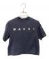 MARNI（マルニ）の古着「クロップドTシャツ」｜ネイビー