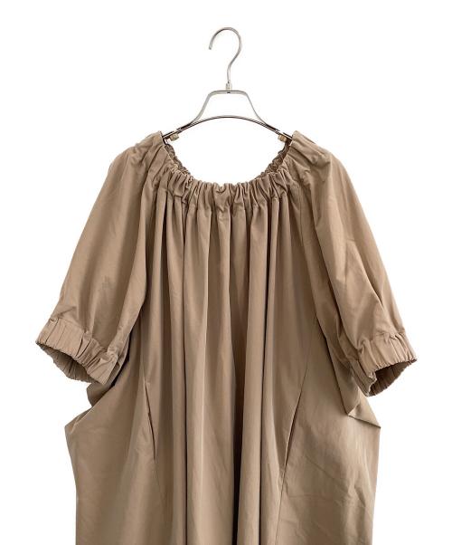 Sov.（ソブ）Sov. (ソブ) オーバーサイズワンピース ベージュ サイズ:Fの古着・服飾アイテム