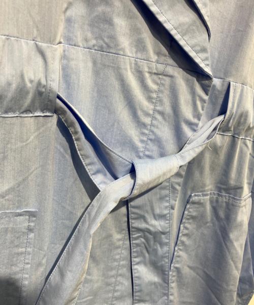 Sov.（ソブ）Sov. (ソブ) ナイロンストレッチシャツワンピース　0301-550-231B ライトブルー サイズ:36の古着・服飾アイテム