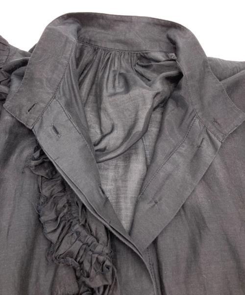 styling/（スタイリング）styling/ (スタイリング) シルクコットンフレアブラウス ブラック サイズ:ONE SIZEの古着・服飾アイテム