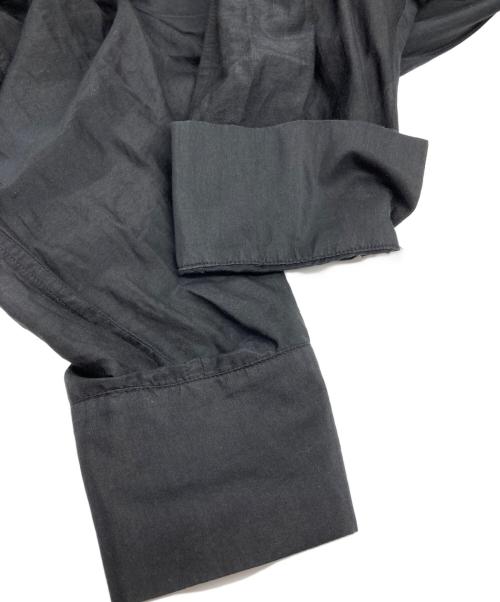 styling/（スタイリング）styling/ (スタイリング) シルクコットンフレアブラウス ブラック サイズ:ONE SIZEの古着・服飾アイテム