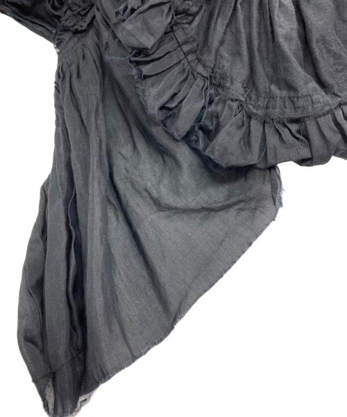 styling/（スタイリング）styling/ (スタイリング) シルクコットンフレアブラウス ブラック サイズ:ONE SIZEの古着・服飾アイテム