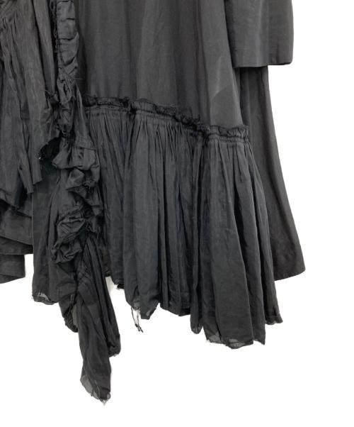 styling/（スタイリング）styling/ (スタイリング) シルクコットンフレアブラウス ブラック サイズ:ONE SIZEの古着・服飾アイテム