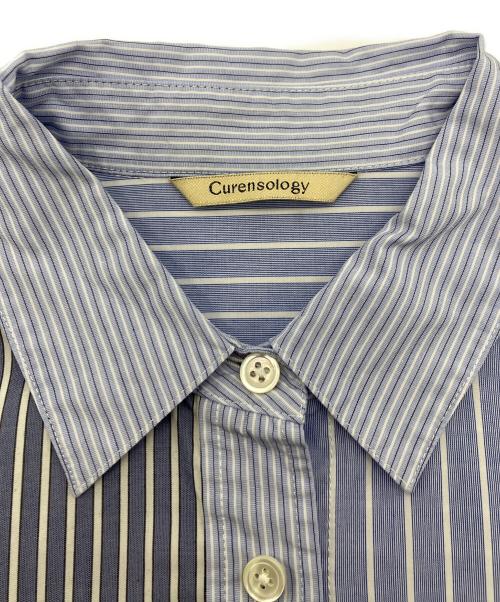 Curensology（カレンソロジー）Curensology (カレンソロジー) クレイジーパターンシャツ ブルー サイズ:Freeの古着・服飾アイテム