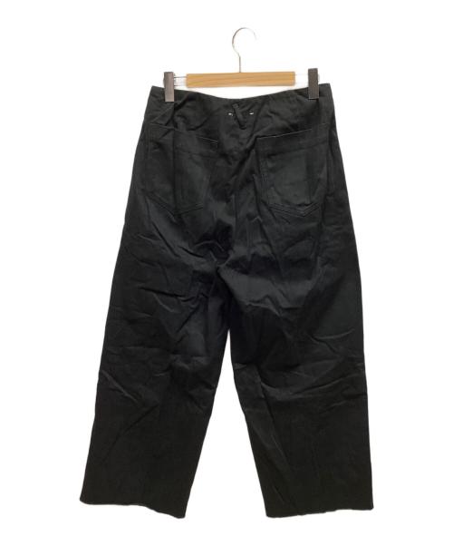 saby（サバイ）saby (サバイ) TUCK BAGGY CLASSIC WORKER SATIN ブラック サイズ:3の古着・服飾アイテム