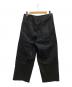 saby (サバイ) TUCK BAGGY CLASSIC WORKER SATIN ブラック サイズ:3：9000円