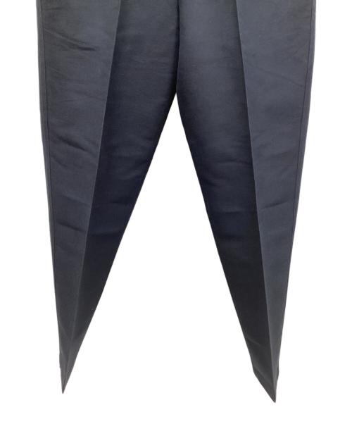 AUBETT（オーベット）AUBETT (オーベット) COTTON/WOOL/SILK DOUBLE CLOTH BAGGY TROUSERS ネイビー サイズ:Sの古着・服飾アイテム