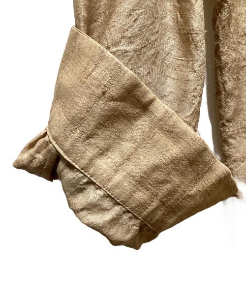 Urig（ウーリッヒ）Urig (ウーリッヒ) SILK BAND COLLAR SHIRT ベージュ サイズ:3の古着・服飾アイテム