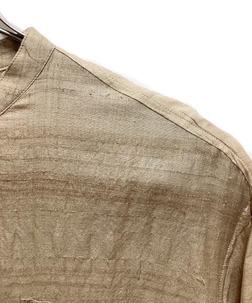 Urig（ウーリッヒ）Urig (ウーリッヒ) SILK BAND COLLAR SHIRT ベージュ サイズ:3の古着・服飾アイテム