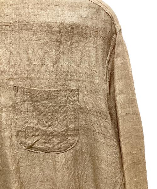 Urig（ウーリッヒ）Urig (ウーリッヒ) SILK BAND COLLAR SHIRT ベージュ サイズ:3の古着・服飾アイテム