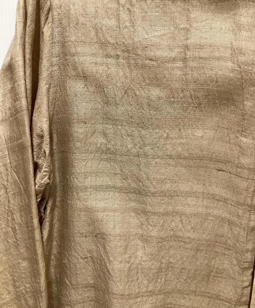Urig（ウーリッヒ）Urig (ウーリッヒ) SILK BAND COLLAR SHIRT ベージュ サイズ:3の古着・服飾アイテム