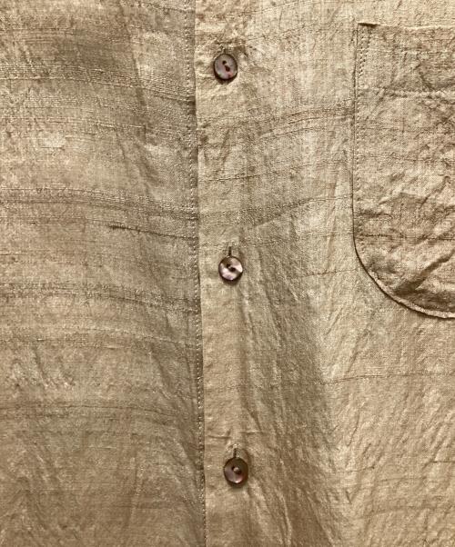 Urig（ウーリッヒ）Urig (ウーリッヒ) SILK BAND COLLAR SHIRT ベージュ サイズ:3の古着・服飾アイテム
