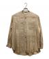 Urig（ウーリッヒ）の古着「SILK BAND COLLAR SHIRT」｜ベージュ