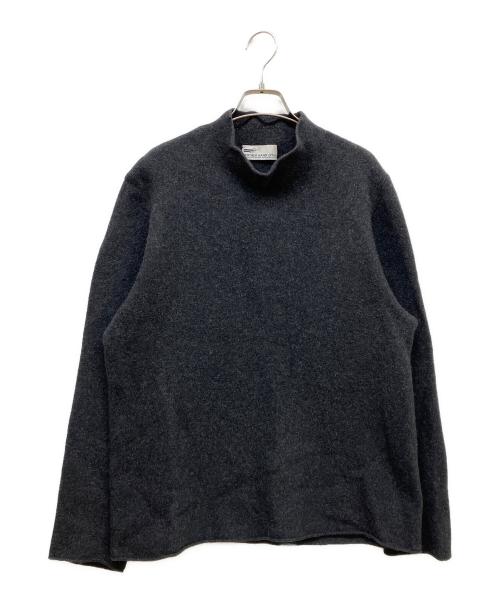 MOTHER HAND ARTISAN（マザーハンドアルチザン）MOTHER HAND ARTISAN (マザーハンドアルチザン) ウールアンゴラハイネックニット グレー サイズ:SIZE 6の古着・服飾アイテム