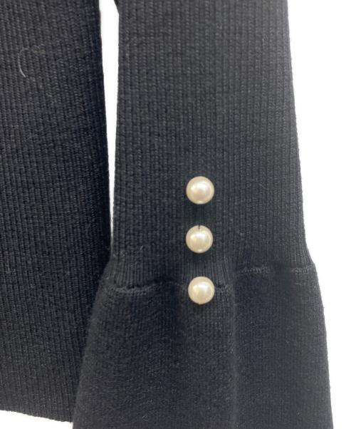 Rene（ルネ）Rene (ルネ) パフスリーブニット ブラック サイズ:34の古着・服飾アイテム