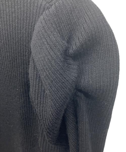 Rene（ルネ）Rene (ルネ) パフスリーブニット ブラック サイズ:34の古着・服飾アイテム