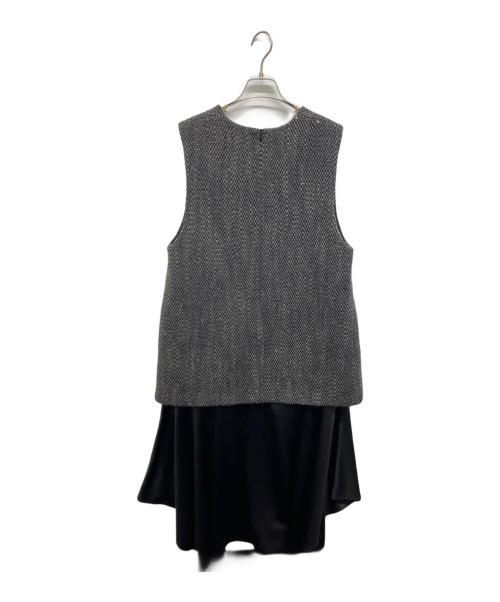 ADORE（アドーア）ADORE (アドーア) スパングルツイードワンピース グレー サイズ:38の古着・服飾アイテム