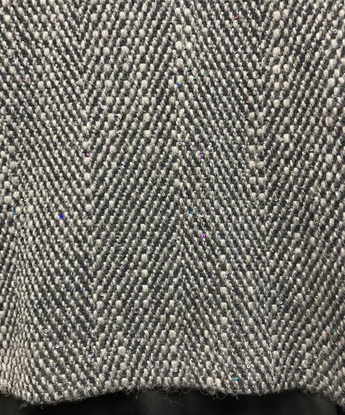 ADORE（アドーア）ADORE (アドーア) スパングルツイードワンピース グレー サイズ:38の古着・服飾アイテム