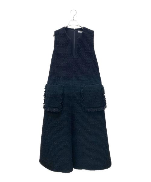 ADORE（アドーア）ADORE (アドーア) ブラックラメツィードワンピース ブラック サイズ:38の古着・服飾アイテム