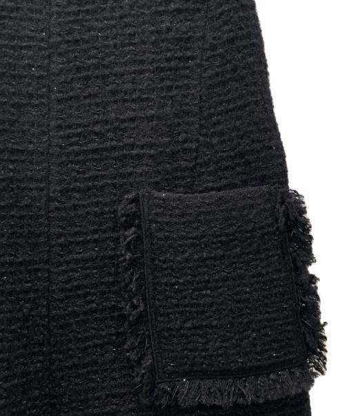 ADORE（アドーア）ADORE (アドーア) ブラックラメツィードワンピース ブラック サイズ:38の古着・服飾アイテム