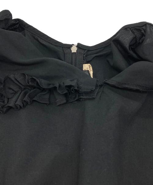 COMME des GARCONS COMME des GARCONS（コムデギャルソン コムデギャルソン）COMME des GARCONS COMME des GARCONS (コムデギャルソン コムデギャルソン) フリルブラウス ブラック サイズ:XSの古着・服飾アイテム