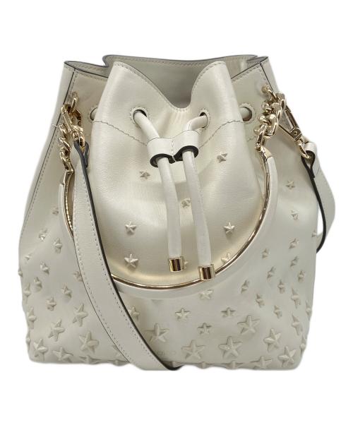 JIMMY CHOO（ジミーチュウ）JIMMY CHOO (ジミーチュウ) 2WAYバッグ ホワイトの古着・服飾アイテム