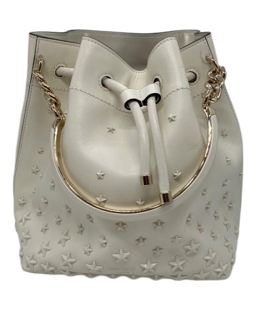 JIMMY CHOO（ジミーチュウ）JIMMY CHOO (ジミーチュウ) 2WAYバッグ ホワイトの古着・服飾アイテム