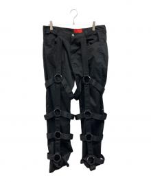 WHO DECIDES WAR（フー ディサイズ ウォー）の古着「HARNESS PANT」｜ブラック