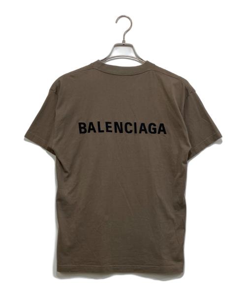 BALENCIAGA（バレンシアガ）BALENCIAGA (バレンシアガ) Logo Tee ブラウン サイズ:XXSの古着・服飾アイテム