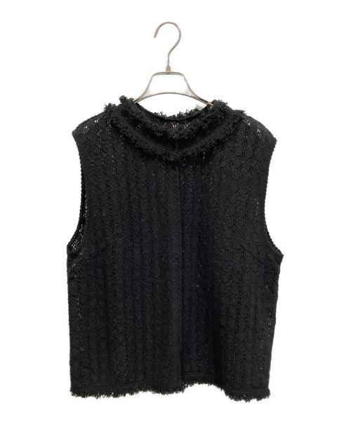 journal standard luxe（ジャーナルスタンダード ラックス）JOURNAL STANDARD LUXE (ジャーナルスタンダード ラックス) コットンレース ノースリーブブラウス ブラック サイズ:freeの古着・服飾アイテム