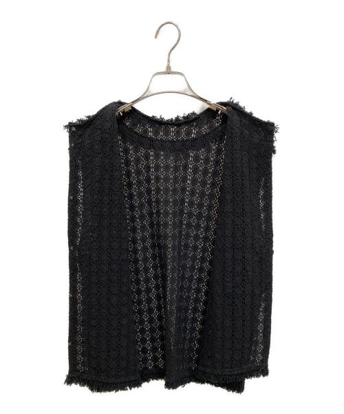 journal standard luxe（ジャーナルスタンダード ラックス）JOURNAL STANDARD LUXE (ジャーナルスタンダード ラックス) コットンレース ノースリーブブラウス ブラック サイズ:freeの古着・服飾アイテム