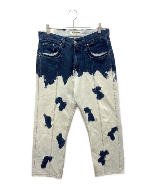 NAMACHEKO（ナマチェコ）NAMACHEKO (ナマチェコ) C0928　ブリーチ加工デニム インディゴ×ホワイト サイズ:Mの古着・服飾アイテム