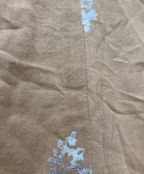 ne quittez pas（ヌキテパ）ne quittez pas (ヌキテパ) COTTON VOILE FOIL FLOWER ブラウン サイズ:FREEの古着・服飾アイテム