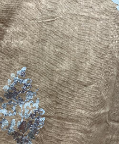 ne quittez pas（ヌキテパ）ne quittez pas (ヌキテパ) COTTON VOILE FOIL FLOWER ブラウン サイズ:FREEの古着・服飾アイテム