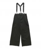 Spick and Spanスピックアンドスパン）の古着「25030200308020　サスペンダー付きワーカーパンツ」｜ブラック